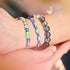 Lunar Tide | .925 Sterling Silver | Galaxy Glass Statement Bracelet